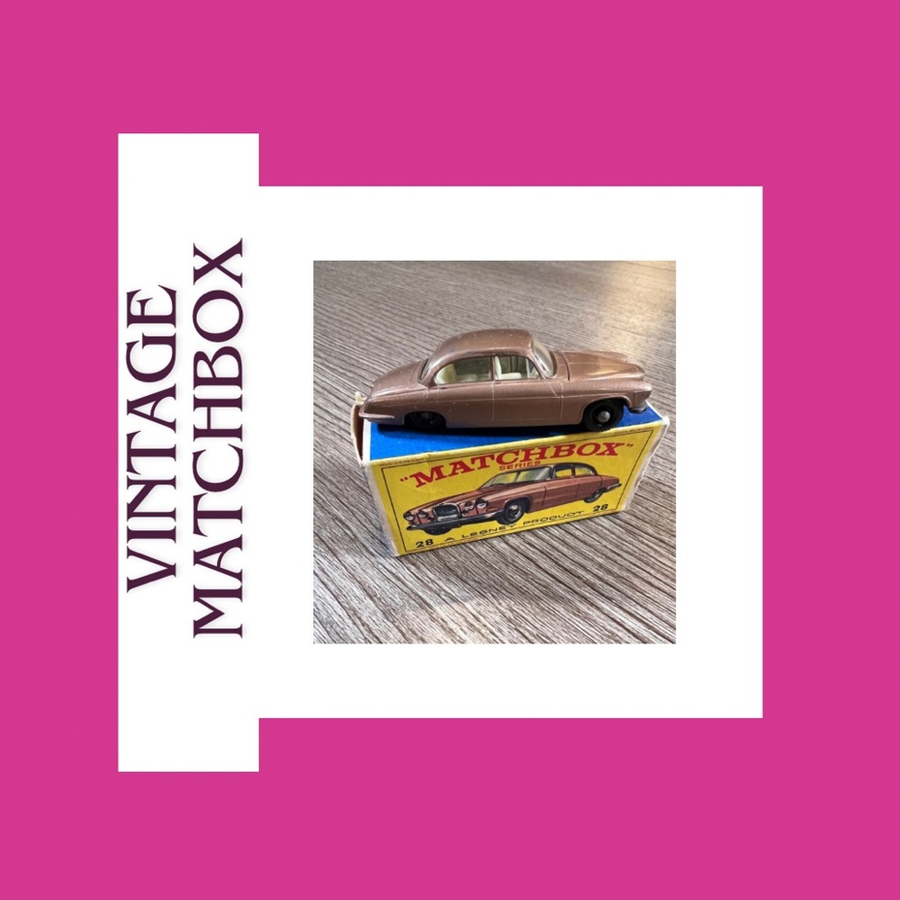 RARE Vintage Lesney Matchbox 1964 MK 10 Jaguar-Mint Condition with box